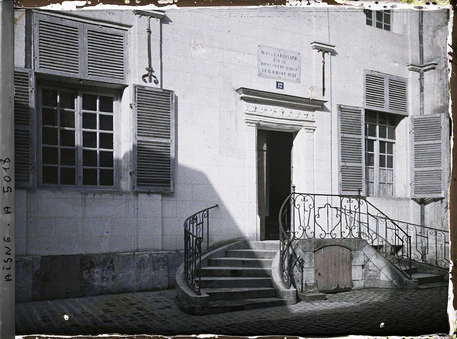 Dom urodzenia Jeana de La Fontaine (zbudowany w 1559 r.) na zdjęciu z lat 1914-1915