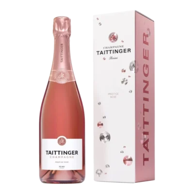 Taittinger Prestige Rosé, w pudełku